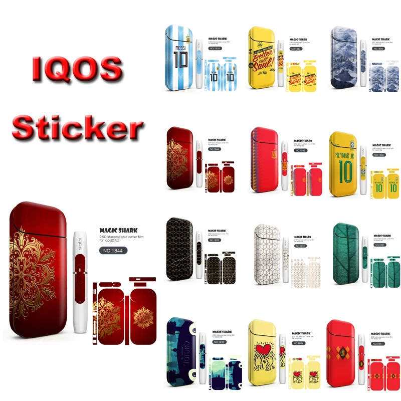 

12 Style IQOS Sticker In Stock For IQOS 2.4 Plus Skin Cover Sleeve Skin