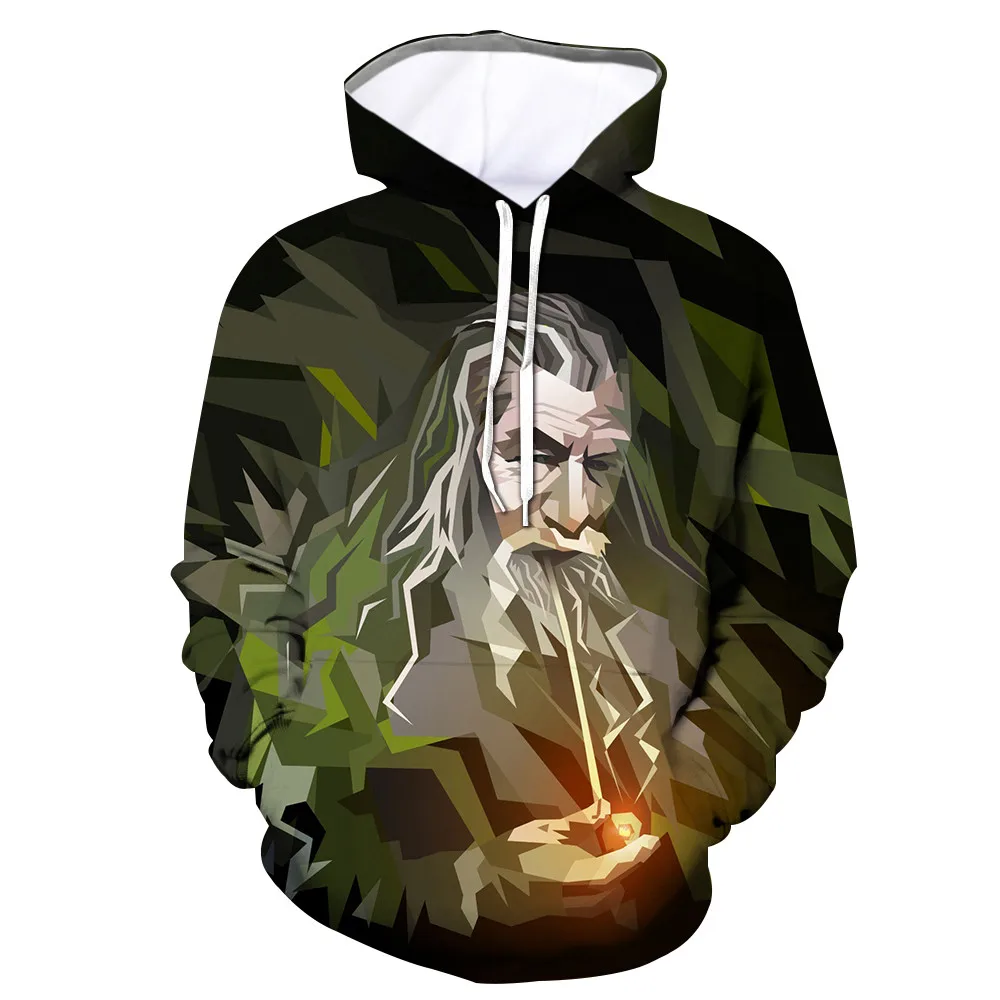 

2019 New Design Unisex Harajuku Hoodies Legolas The Lord of the Rings 3D Full Print Pattern Hoodies Sweatshirts