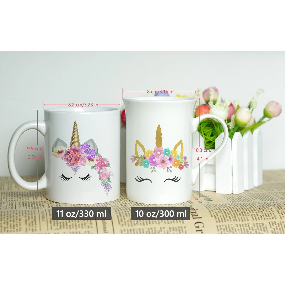 PERSONALISED MUG* ANY NAME OR TEXT* BIRTHDAY* CHRISTMAS* GIFT*GOLD UNICORN