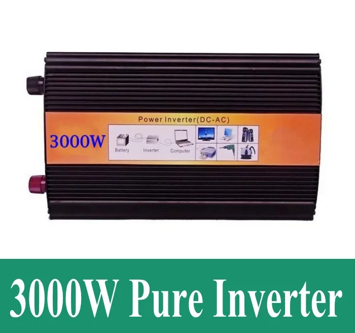 

3KW Off Grid Solar Power Inverter, 3000w 24vdc to 120vac inverter, Pure Sine Wave Power Invertor