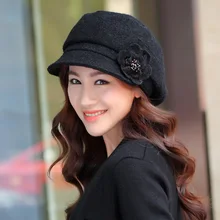 Высококачественная вязаная шапка,, Осень-зима, новые трендовые корейские береты, женские уличные шапочки, берет