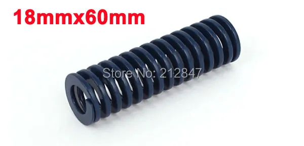 18mm OD 60mm Long Coil Light Load Stamping Compression  Mold Die  Spring Blue