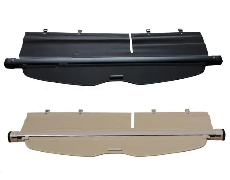 JIOYNG Car Rear Trunk Security Shield Shade Cargo Cover For Jeep Compass 2007 2008 2009 2010 2011 (Black beige)