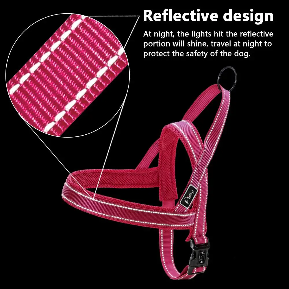 No Pull Nylon Quick Fit Dog Harness Vest Reflective Mesh Puppy Harnesses For Small Medium Large Dogs Adjustable XXS XS S M L - Image 3