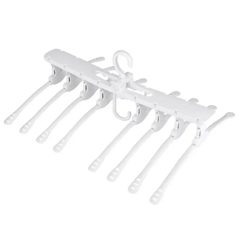 

Clothes Hanger Folding Non-Slip Clothes Drying Hanger Balcony Closet Space Saver Durable Garment Storage Organizer for Home Do