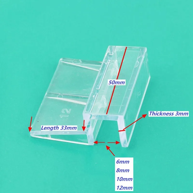 10pcs High Strength Acrylic Bracket Stands For Fish Tank Cover Aquarium Support Holder Home font b