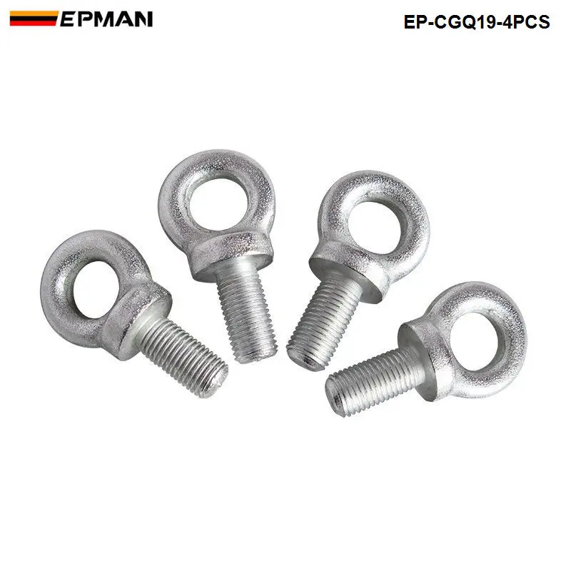 Competition Harness Eye Bolt size:7/16 Set Of 4pcs For Racing Seat Safety Belt Harness For VW Golf GTI MK2 8 EP-CGQ19-4PCS