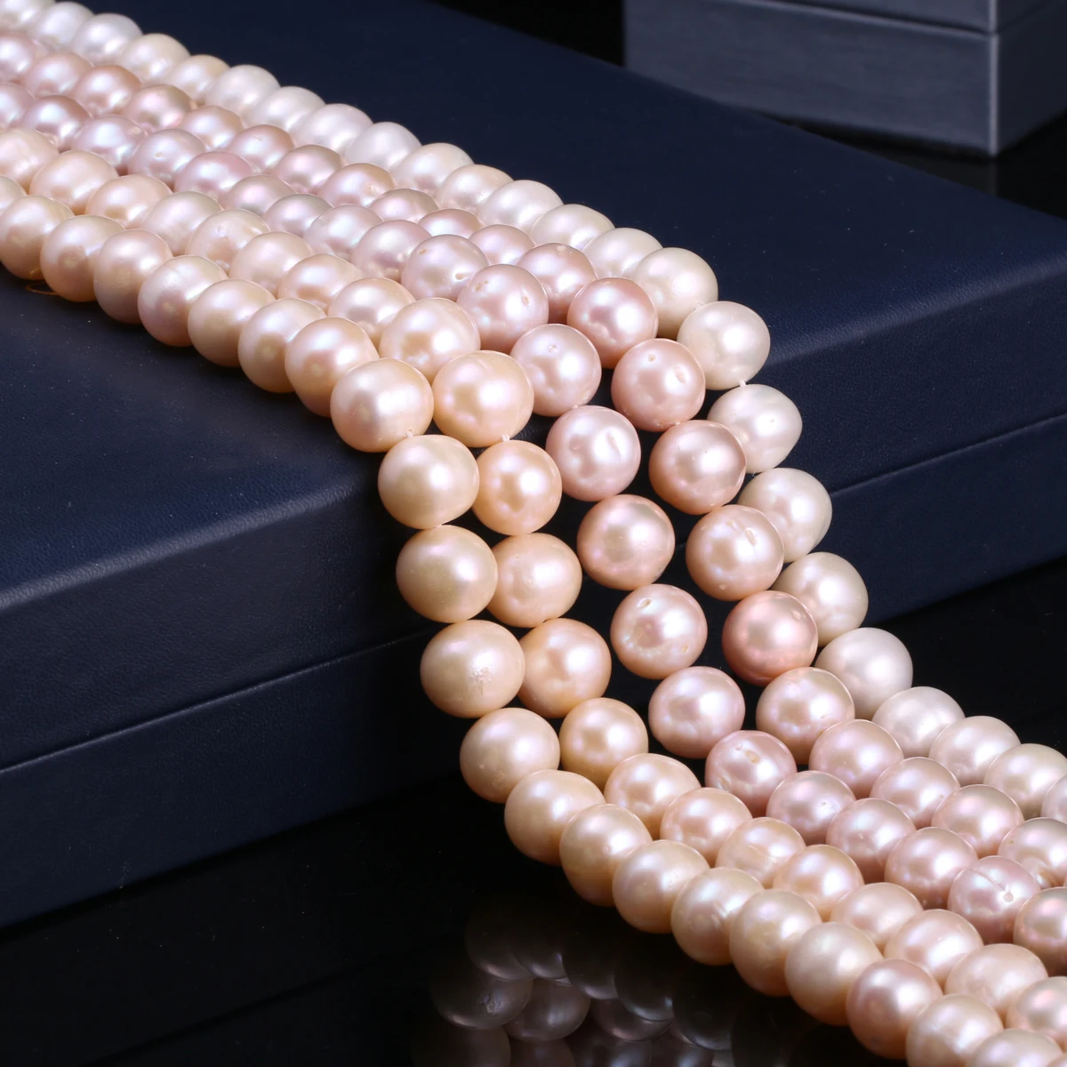 

Natural Freshwater Cultured Pearls Beads Round 100% Natural Pearls for Jewelry Making Necklace Bracelet 15 Inches Size 11-12mm