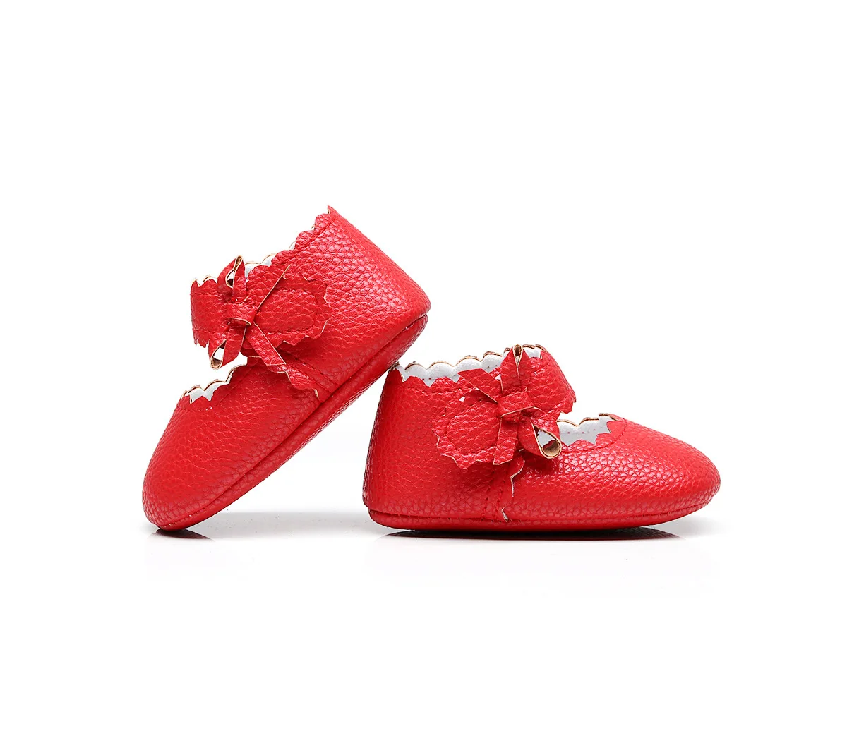 Новые детские мокасины ручной работы; милые детские туфли принцессы для маленьких девочек; обувь для первых шагов; Bebe Mary Jane - Цвет: red