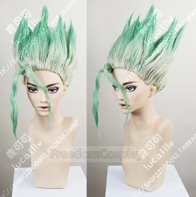 

Dr. Stone Senkuu Cosplay Senku hairwear with cap