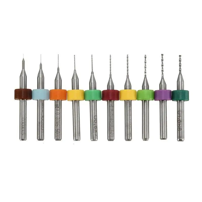 

3D Printer Accessories 10PCS/Set 0.1-1.0mm Solid PCB Drill Bit Nozzle Cleaning Cleaner for RepRap