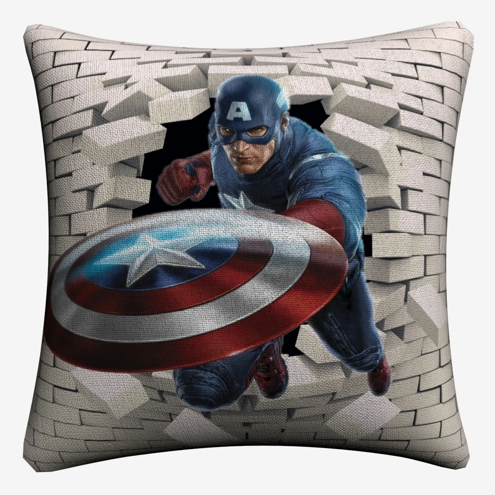 Мстители супергероев 3D с героями комиксов Марвел, декоративная льняная Наволочка на подушку размером 45*45 см Подушка Чехол для дивана домашний Декор Подушка Чехол для подушки
