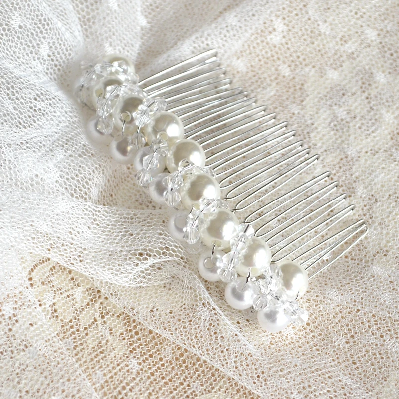 Свадебная вуаль с гребнем жемчугом и кристаллами вышитая бисером Свадебная вуаль короткие стрижки волос изображение собора свадебная вуаль velos novia