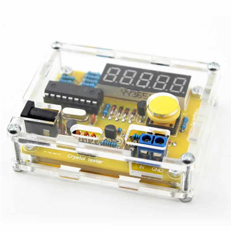 

TS-905 1HZ-50MHZ Crystal Oscillator Tester Frequency Counter DIY Kits With Case DAG-ship