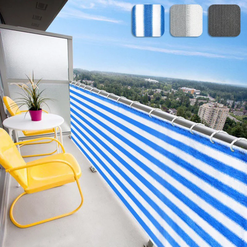 HDPE Anti-UV parasol neto balcón Pantalla de privacidad con Grommet protección segura para niños jardín protector solar sombra velas redes HDPE Anti-UV parasol neto balcón Pantalla de privacidad con Grommet protección segura para niños jardín protector solar sombra velas redes