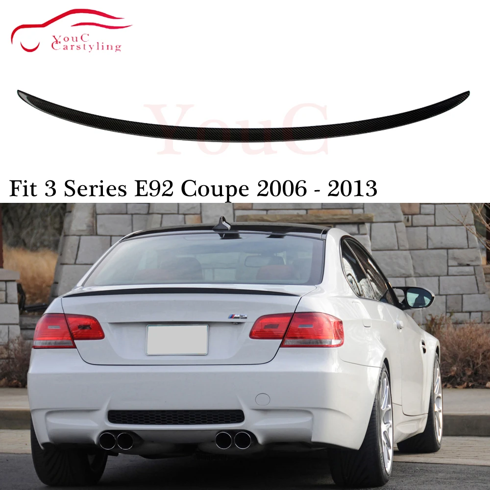 E92 M3 Тип углеродного волокна задний спойлер крыло для BMW 3 серии 2 двери купе 2006 2013