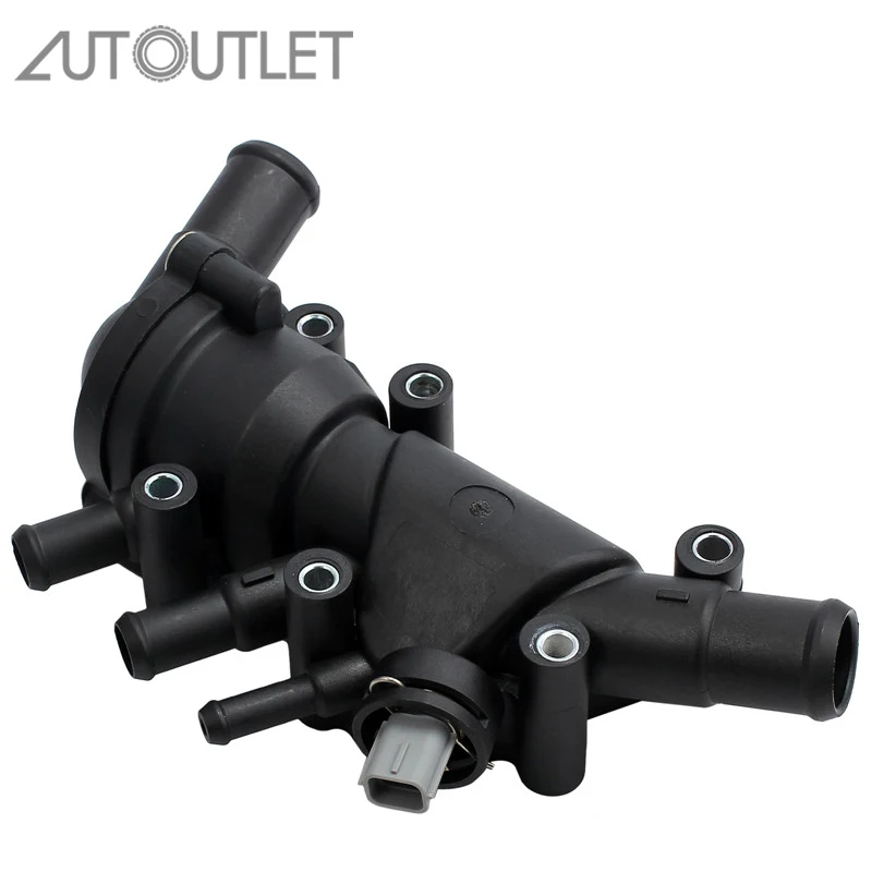 AUTOUTLET Car Thermostat Housing Cover Seal Sensor Cooling Coolant XS6E8A586AG Replacement Parts