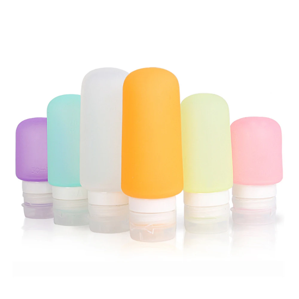 50ml/59ml/88ml Refillable Bottles Travel Silicone Skin Care Lotion
