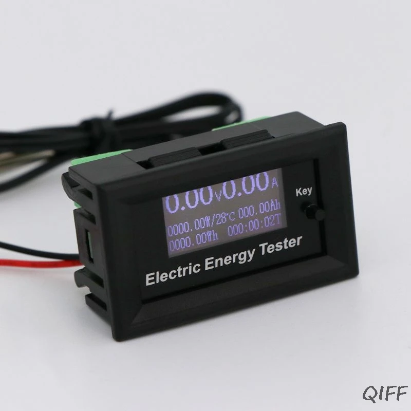120V 20A цифровой вольтметр постоянного тока измеритель напряжения тока ЖК-тестер зарядного устройства Mar28