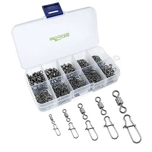 Rolling-Swivel Snap Бум для рыбалки SS1 баррель латунный H65 поворотный с нержавеющей сталью 304 красивые защелкивающиеся разъемы для приманки рыболовные снасти - Цвет: Rolling-Swivel Snap