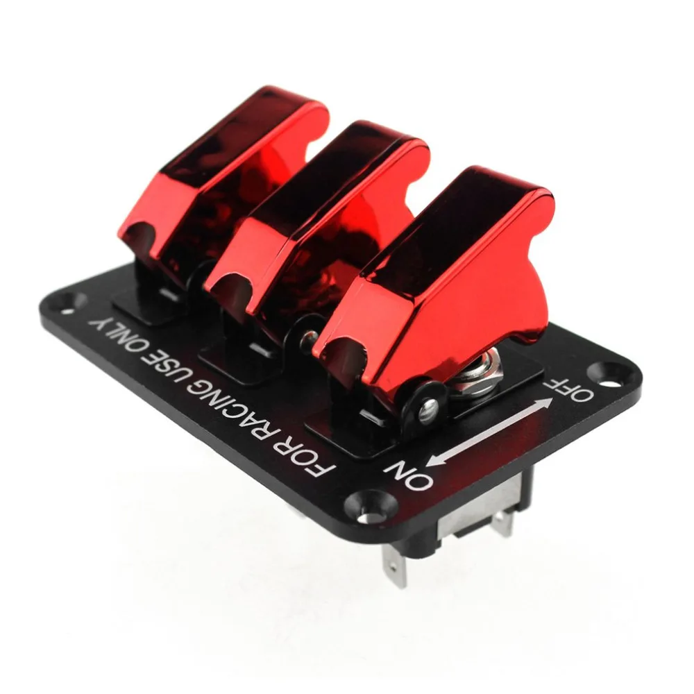 12V 20A Toggle Switch Racing Ignition Engine Relay Switches with LED Indicator Universal Car