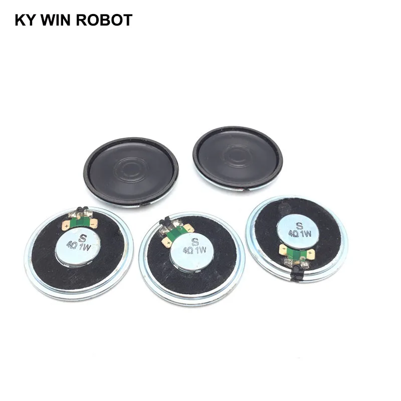 5pcs/lot New Ultra-thin Mini speaker 4 ohms 1 watt 1W 4R speaker Diameter 40MM 4CM thickness 5MM 5pcs lot new ultra thin mini speaker 16 ohms 0 25 watt 0 25w 16r speaker diameter 27mm 2 7cm thickness 7mm