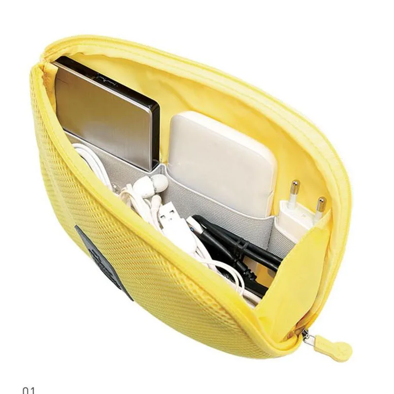  Mini Portable Travel Earphone Cable USB Digital Cosmetic Bag Portable Gadget Organizer Storage Make