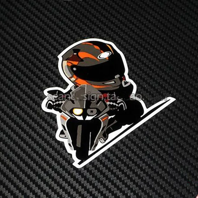 

Motorcycle Decals Sticker For KTM RC390 RC 390 Q Knight Helmet & Motorbike Body Waterproof Stickers