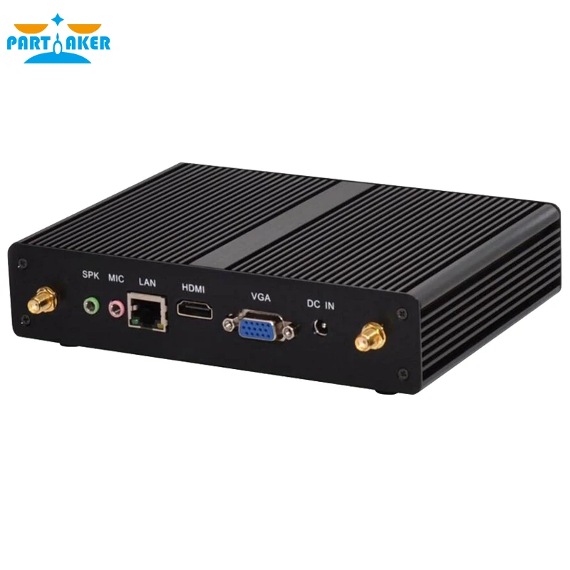 

Partaker Fanless Mini PC with Haswell Intel CPU 2955u Pentium 3556u Processor Barebone VGA HDMI Desktop Computer Free Shipping