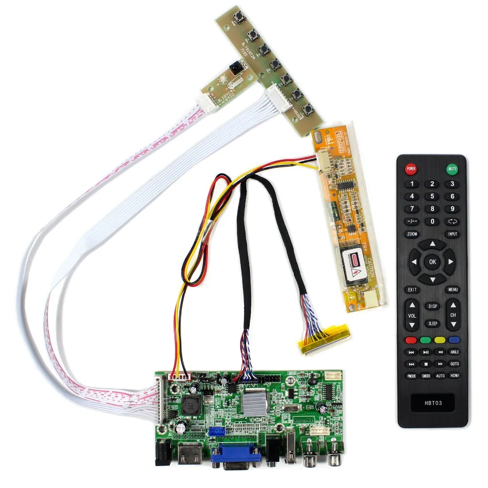 

HDMI VGA 2AV USB Audio LCD Controller Board For 14.1" 15" QD15XL06 1024x768 LCD