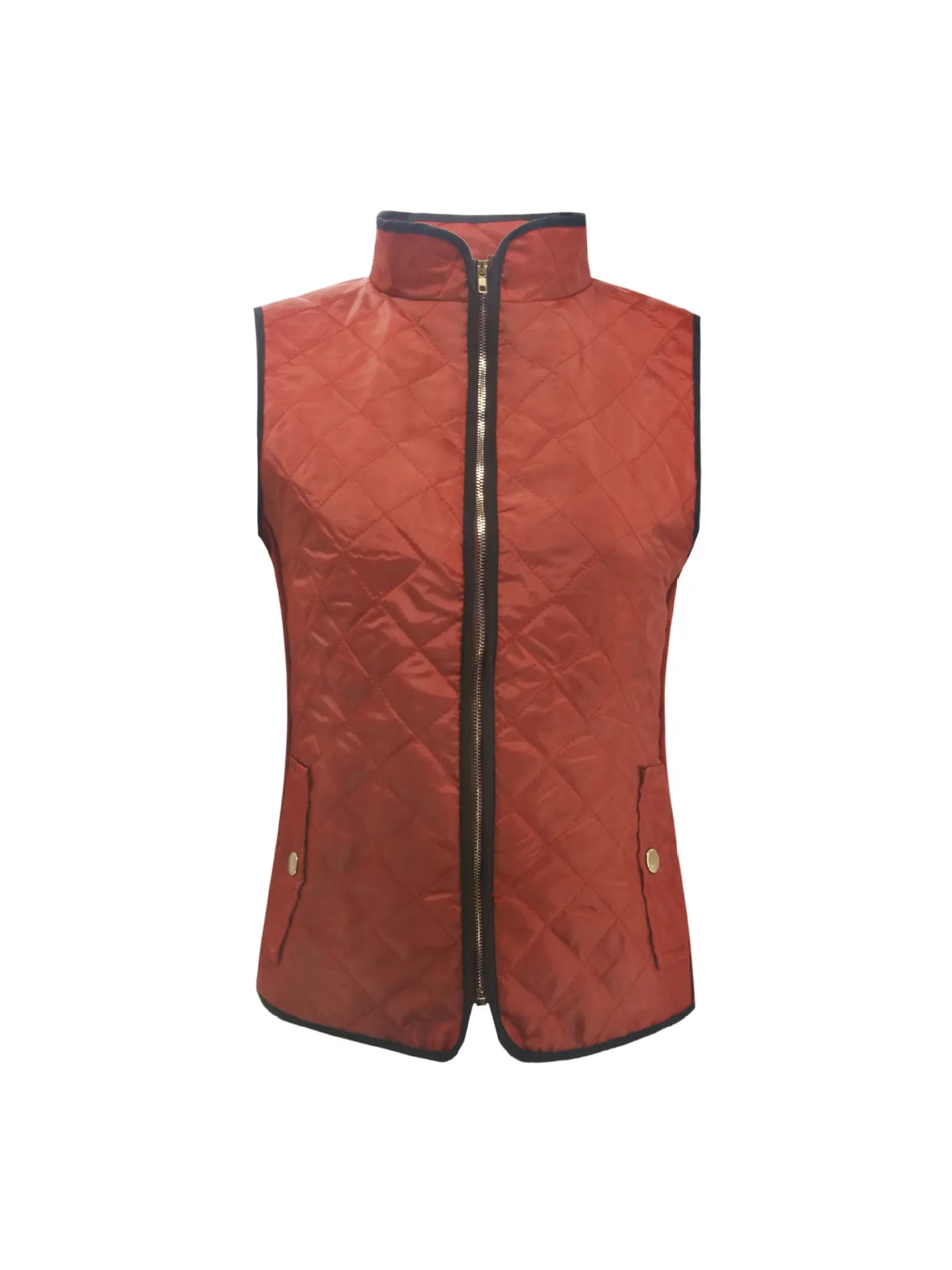 Style 2018 autumn winter slim sheath basic woman vests casual solid pockets zippers v-neck cute chic comfortable female vests