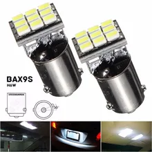 BAX9S H6W 1206 SMD 9 Светодиодные лампочки для автомобиля Номерные знаки для мотоциклов Географические карты дверь свет лампы DC12V чистый белый 6000 К стайлинга автомобилей