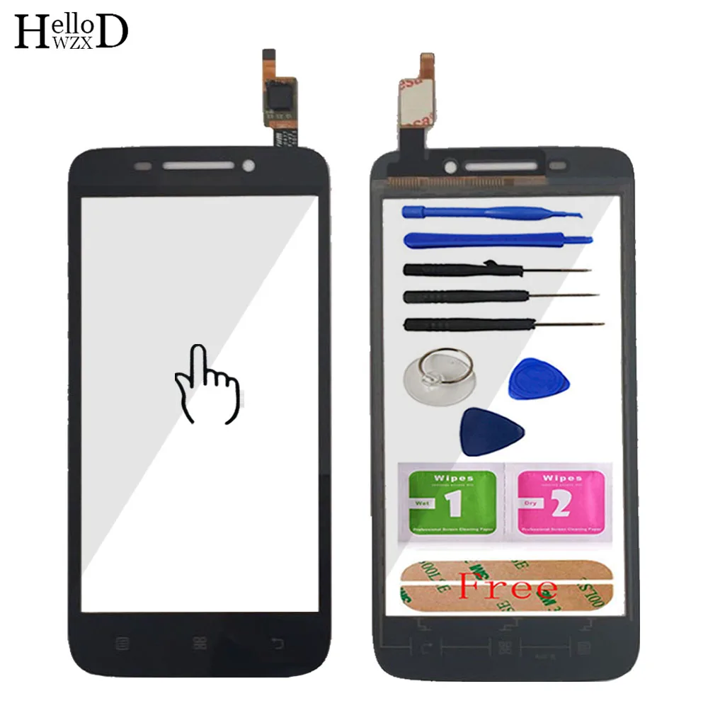 

A+++ TouchGlass For Lenovo S650 S 650 Touch Screen Digitizer Panel Front Glass Replacement Lens Sensor Flex Cable Free Adhesive