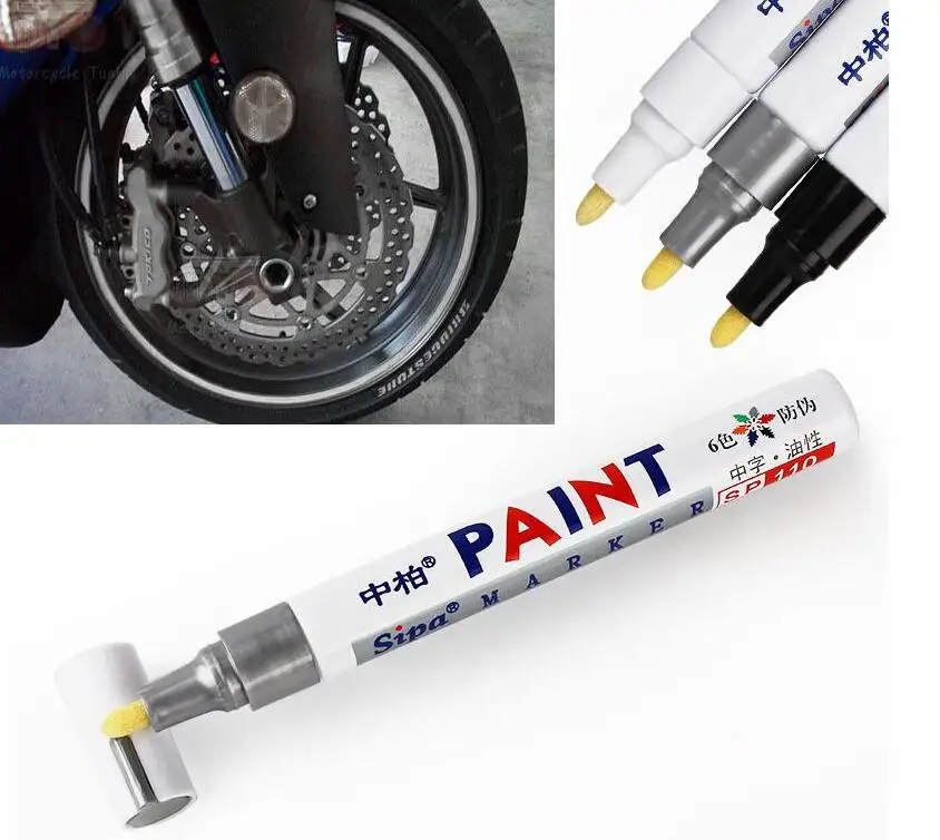 

Sipa 1 Pcs White Universal Waterproof Car Motorcycle Auto Wheel Tyre Tire Paint Marker Pen Rubber Permanent