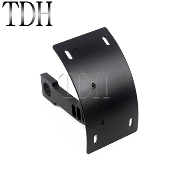 

Black Side Mount Curved Number Plate Holder For Kawasaki ZX-6R 636 ZX-7R ZX-9R ZX-12R ZX-14R ZX6RR License Plate Bracket