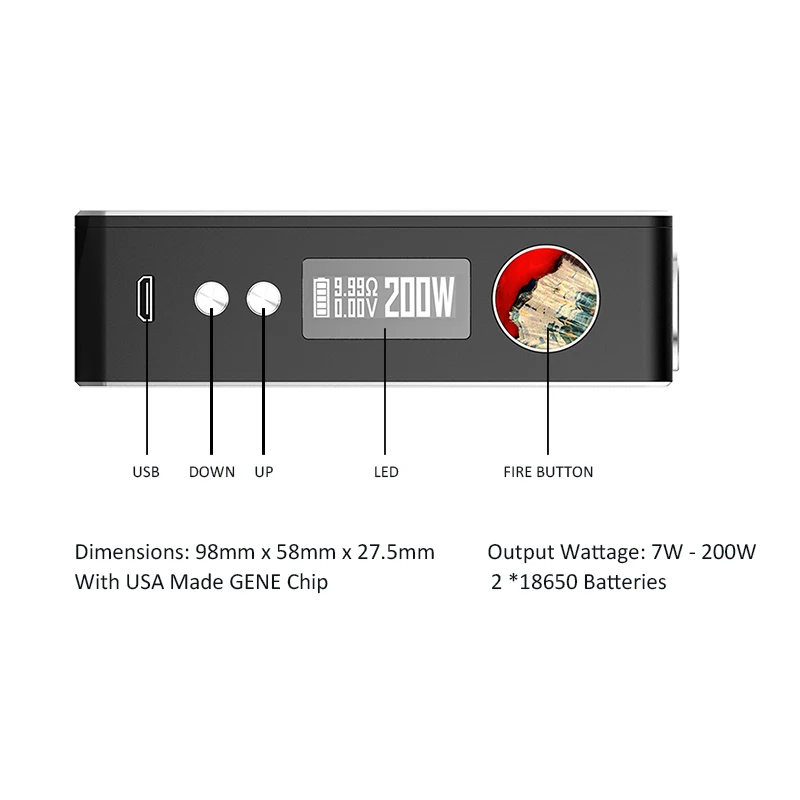 Woody Vapes X200 TC Box Mod-1