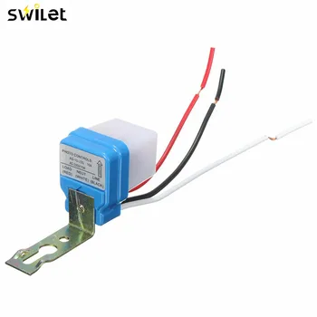 

SWILET Automatic Auto On Off Photocell Street Light Switch DC AC 220V 50-60Hz 10A Photo Control Photoswitch Sensor Switch