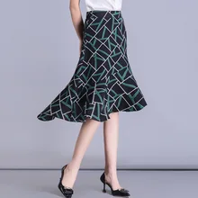 Рыбий хвост шифон Цветочные Длинные плиссированные летняя уличная одежда Бохо Сексуальная Плюс Размер rokjes плиссе женские юбки офис