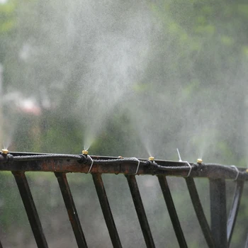 

8M 12 Nozzles Outdoor Garden Mist Coolant System Water Sprinkler Garden Patio Mister Cooling Spray Kits 1/2"