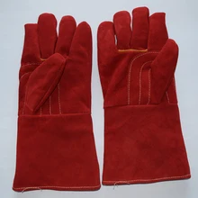 Сварочные изолированные сварочные изделия из мягкой воловьей кожи плюс перчатки электрические кожаные перчатки для сварки пожарная высокотемпературная защита