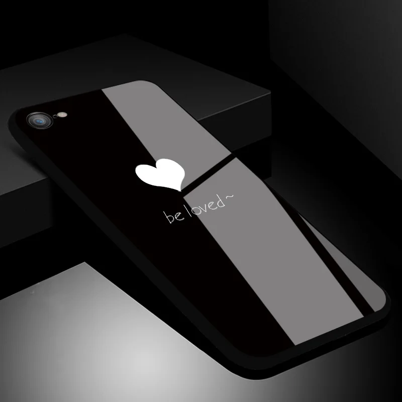 IIOZO чехол для телефона из закаленного стекла s для iphone 7, 8, 6, 6S plus, антидетонационный стеклянный чехол для iphone 7, чехол - Цвет: NO.15