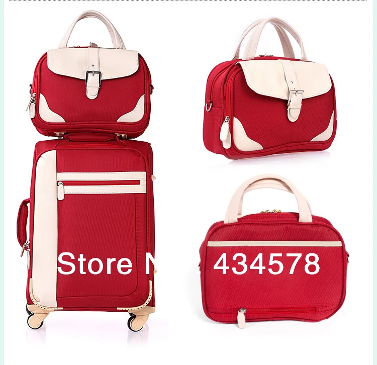 2014 wholesale/retail 14/20/24 inch sizes brand luggage sets,rolling