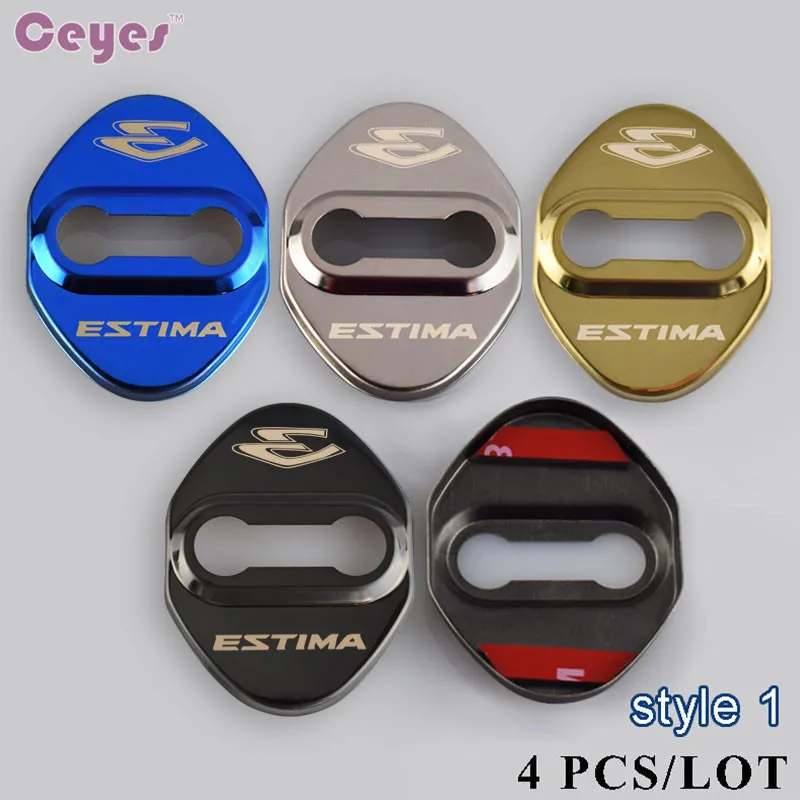 Car Door Lock Cover Car Emblem JDM Case Toyota Estima C-HR Corolla Avensis CHR Accessories car door lock cover