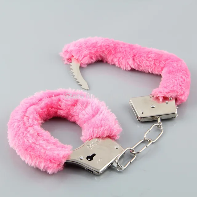 handcuffs for sex,multicolor Hen Night Party Novelty Gift Soft Metal