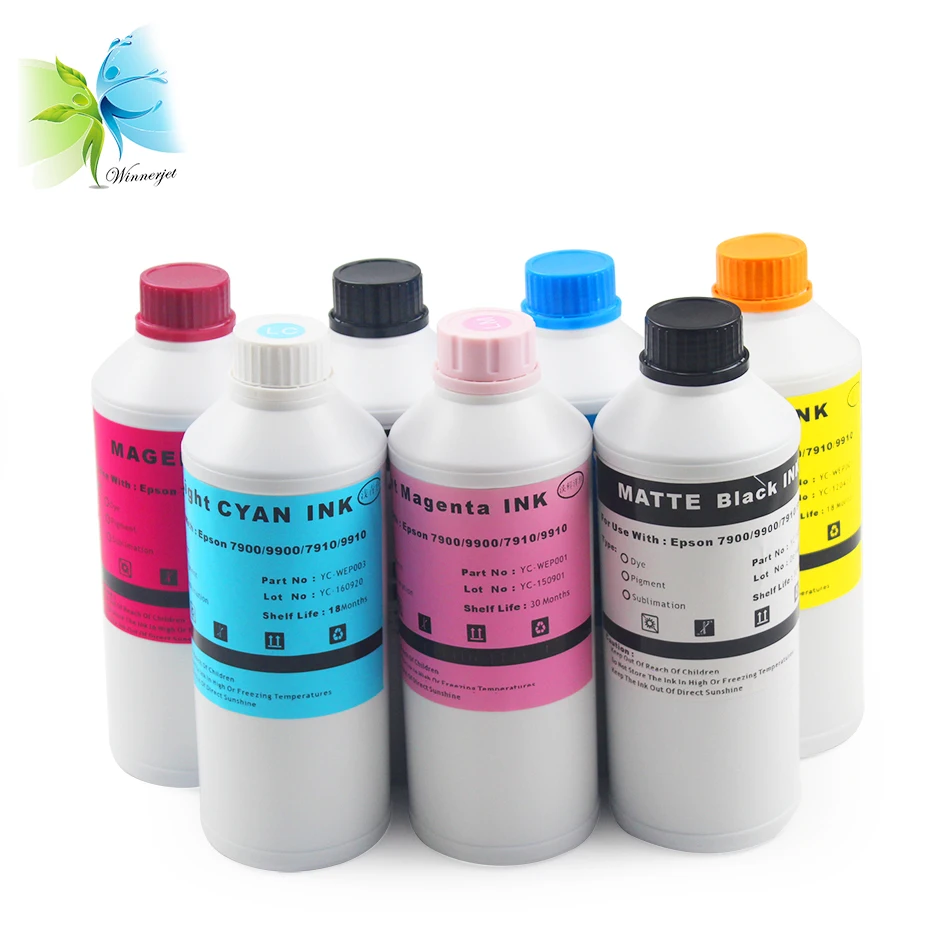 winnerjet dye sublimation ink; for epson stylus pro 7900/9900/7910/9910 printers inks, heat 