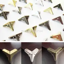 12 шт. Новый мини декор, античные латунные золотистые Серебристые украшения, сундук для вина, Деревянный чехол, железный металлический угловой протектор для ногтей 12 шт. Новый мини декор, античные латунные золотистые Серебристые украшения, сундук для вина, Деревянный чехол, железный металлический угловой протектор для ногтей