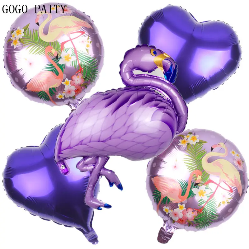 GOGO PAITY новый 5 шт./лот Фламинго моделирование алюминиевой пленки шар Свадебная вечеринка украшение шар Самоуплотняющаяся