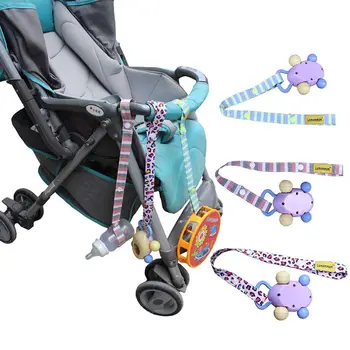 

1pcs/3pcs New Baby Safety Seats Baby Rattles Toys Pacifier Chain Tether Strap