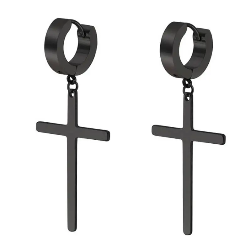 Mens Womens Stainless Steel Tube Hoop Ear Ring Stud Earrings Jewelry Punk Mens Womens Stainless Steel Tube Hoop Ear Ring Stud Earrings Jewelry Punk