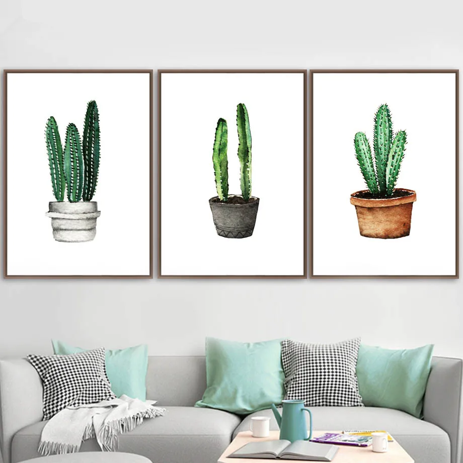 Watercolor-Cactus-Potted-Posters-And-Prints-Wall-Art-Canvas-Painting-Nordic-Poster-Wall-Pictures-For-Living (1)